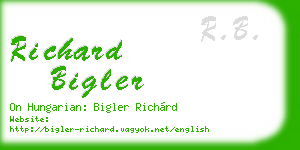 richard bigler business card